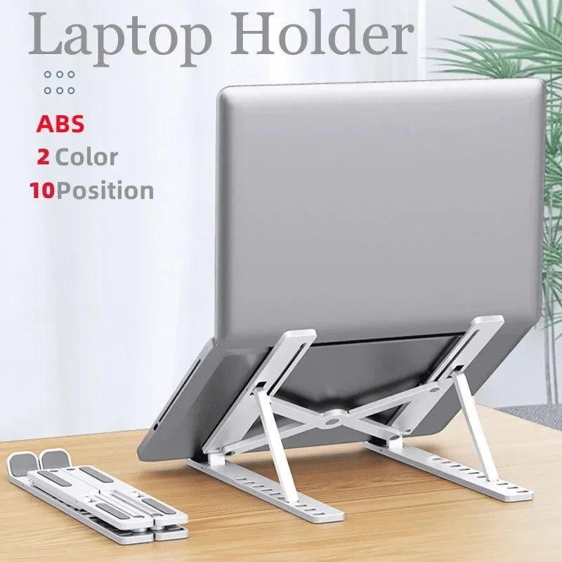 Desk Setup Macbook - Foldable Portable Laptop Stand Adjustable Computer