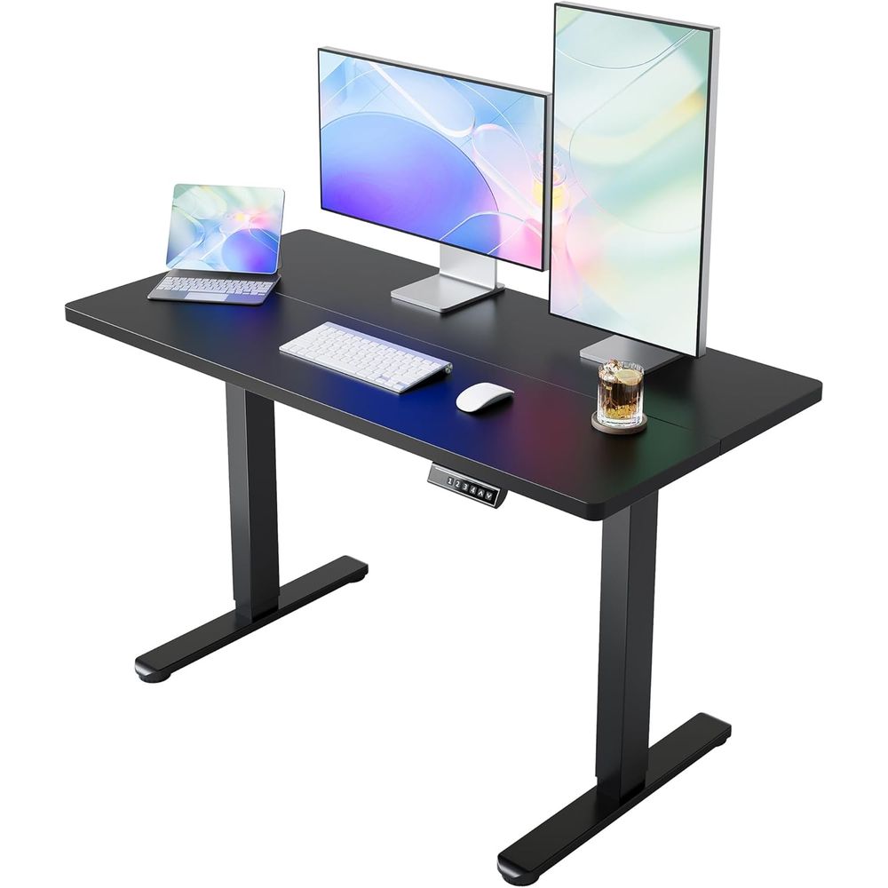 Work Desk Home Setup - 55 x 28 inch Electric Standing