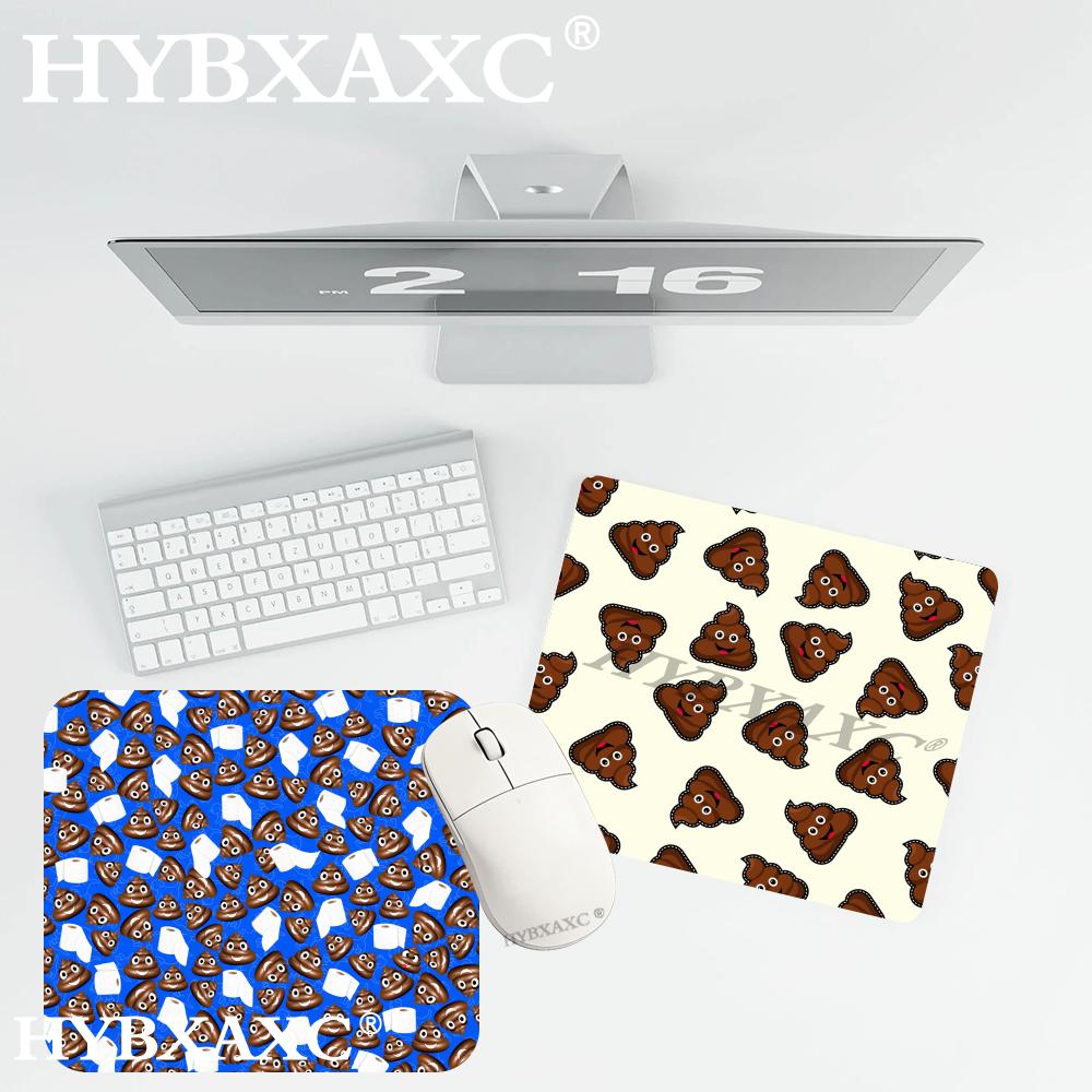 Work Desk Home Setup - HYBXAXC Poop Emoji Pattern Small Mouse