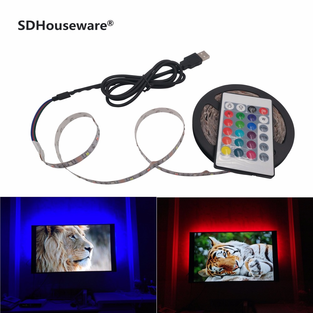 Desk Setup Background - USB LED Strip Lamp 2835SMD DC5V