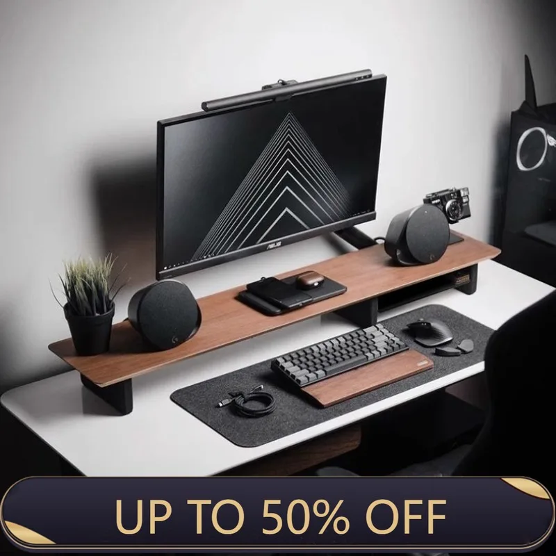 Desk Setup For Office - Z1 Monitor Height Increasing Rack Office