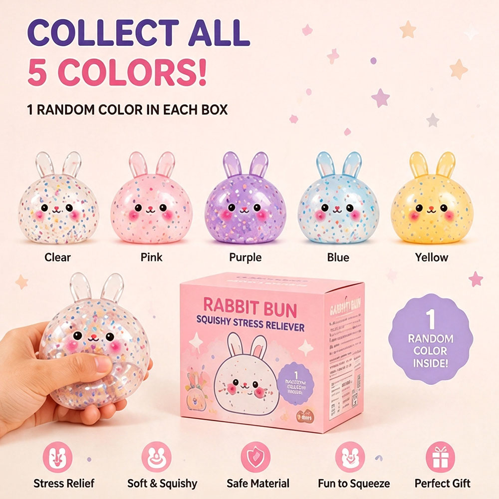 ASMR Tacky Texture Kawaii Bunn - Desk Setup Gadgets 评论和价格