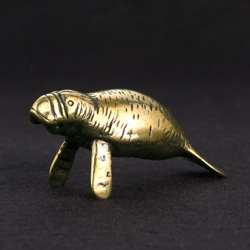 Brass Florida Manatee Decorati - Desk Setup Retro 评论和价格