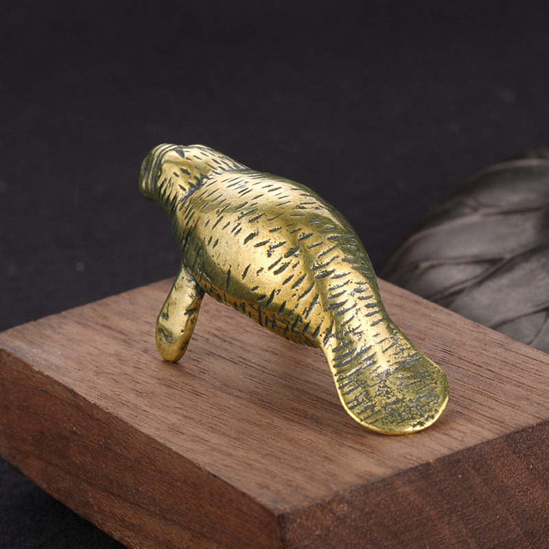 Brass Florida Manatee Decorati - Desk Setup Retro 评论和价格
