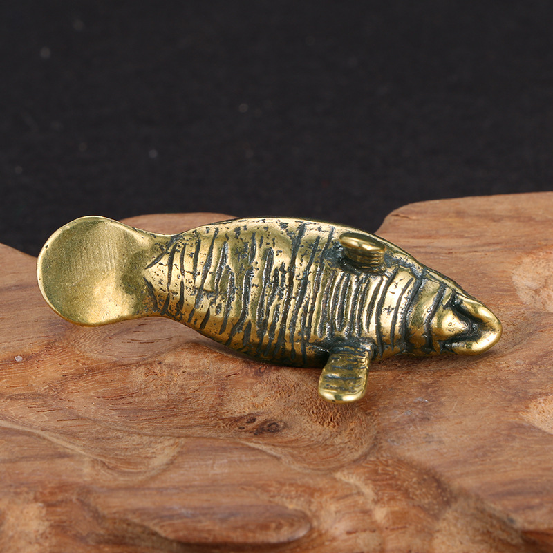 Brass Florida Manatee Decorati - Desk Setup Retro 评论和价格