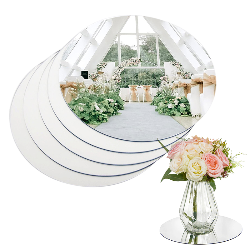 20cm Round Mirror Glass Tray   - Desk Setup Background 评论和价格