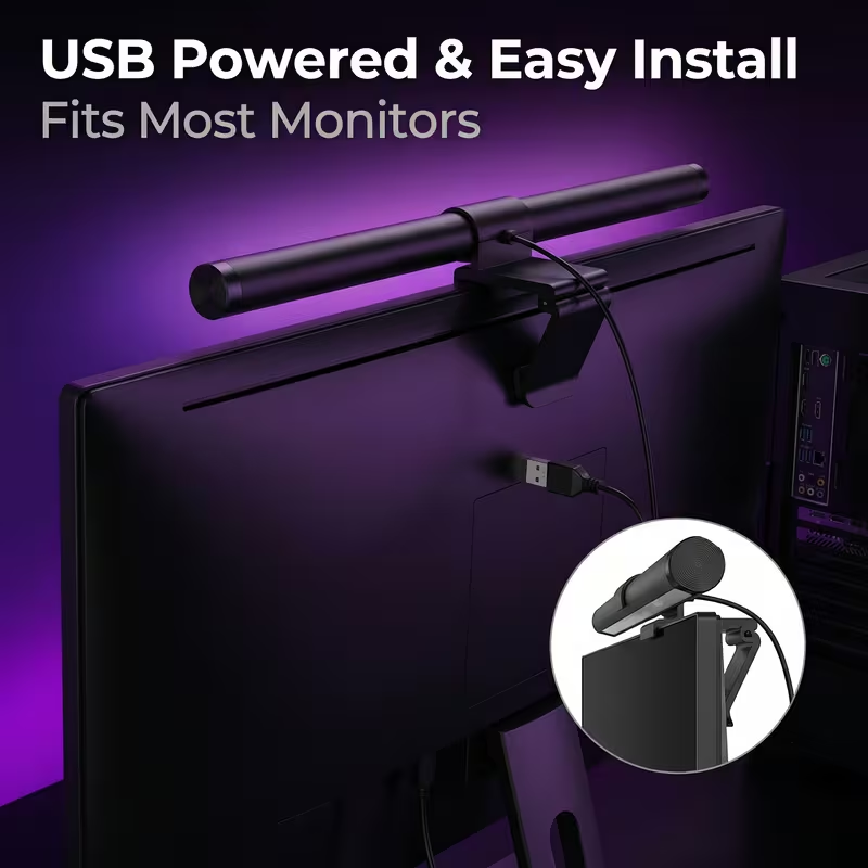 LED Monitor Light Bar With Rem - Desk Setup Light 评论和价格