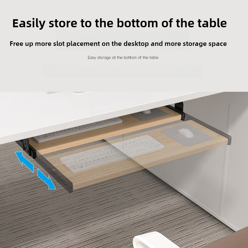 Wood Keyboard Tray Under Desk  - Desk Setup Living Room 评论和价格