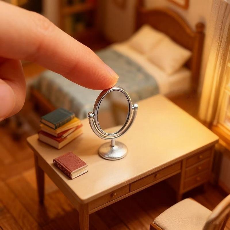 1Pcs Miniature Retro Mirror Dr - Desk Setup Retro 评论和价格