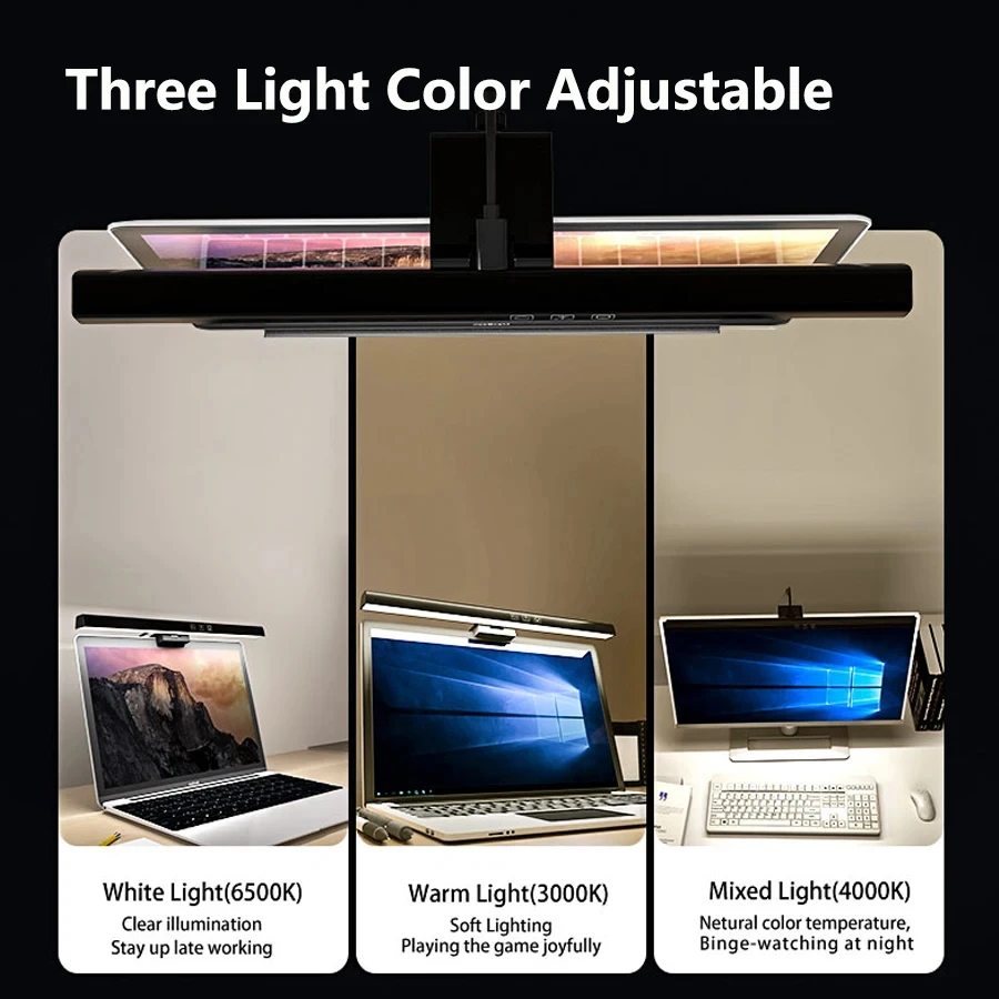 LED 33cm 50cm Monitor Light Ba - Desk Setup No Computer 评论和价格