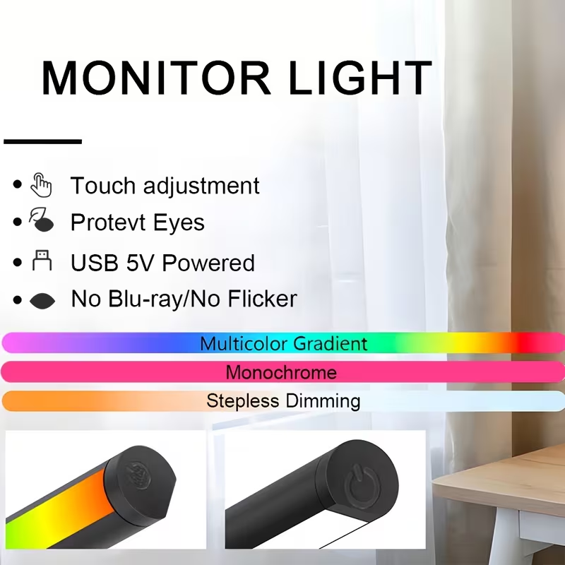 LED Monitor Light Bar 30cm 40c - Desk Setup No Computer 评论和价格