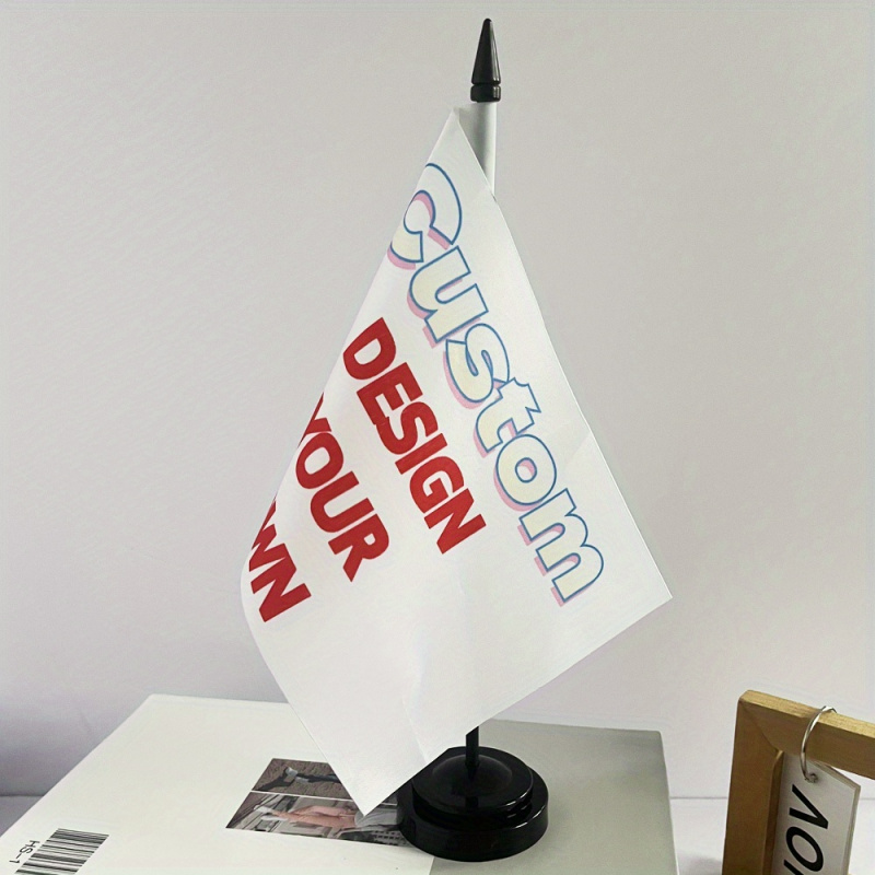 Custom 1pc Table Flag with Sta - Desk Setup Kit 评论和价格