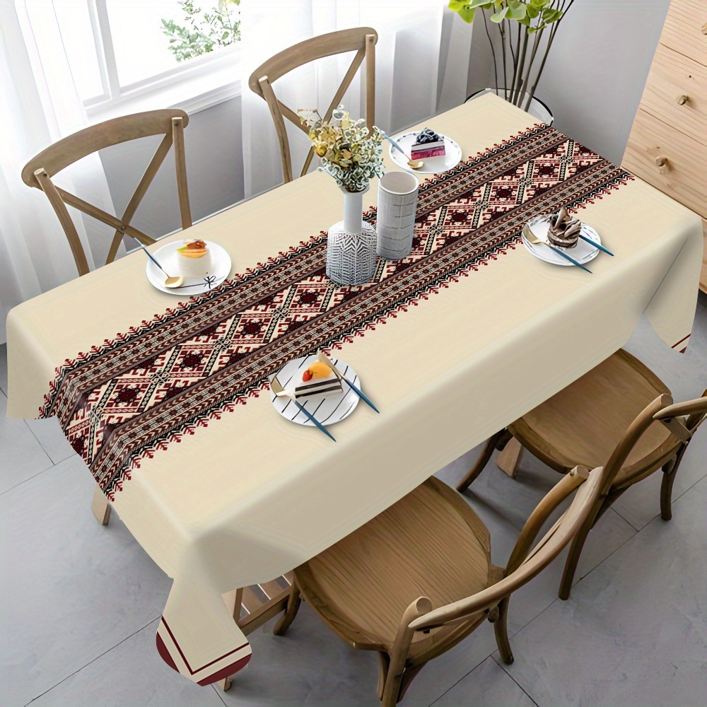Beige Background Ethnic Geomet - Desk Setup Background 评论和价格