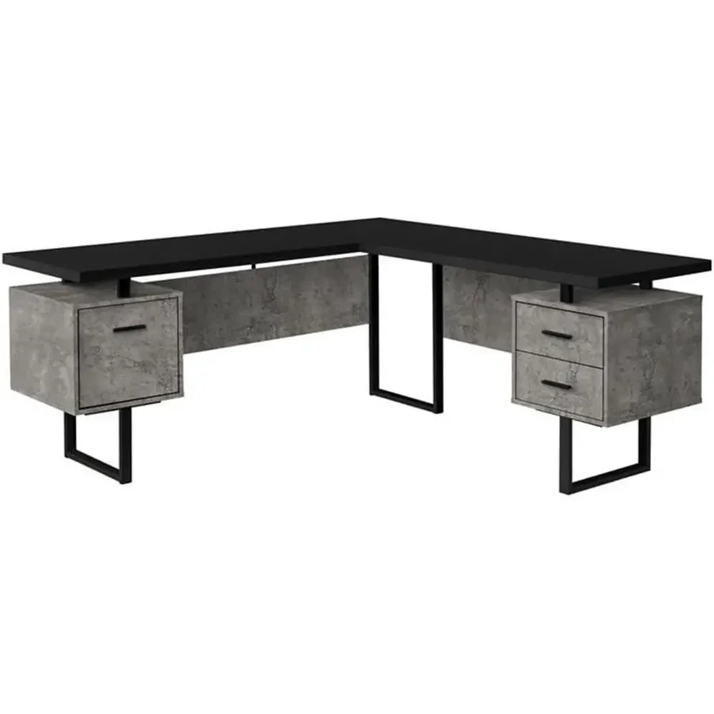 L-Shaped 70 Computer Desk with - Desk Setup For Office 评论和价格