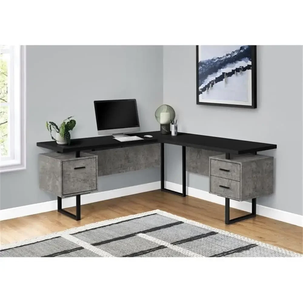 L-Shaped 70 Computer Desk with - Desk Setup For Office 评论和价格