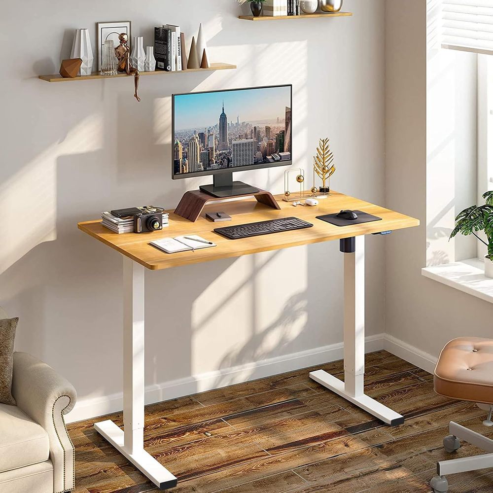 48x24 One-Piece Electric Stand - Desk Setup One Monitor 评论和价格