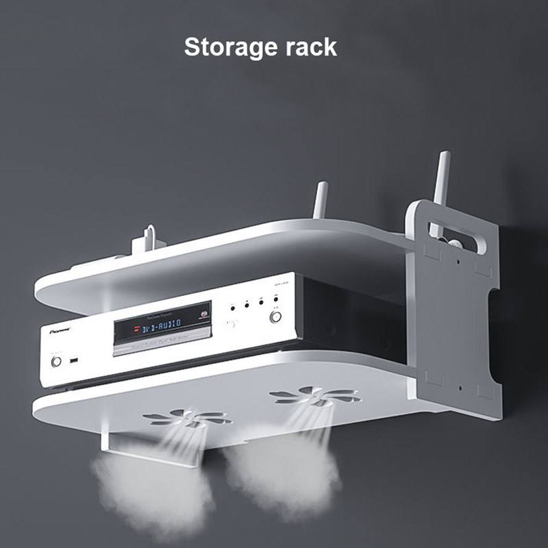 Wall-Mounted Router Cable Orga - Desk Setup Tv 评论和价格