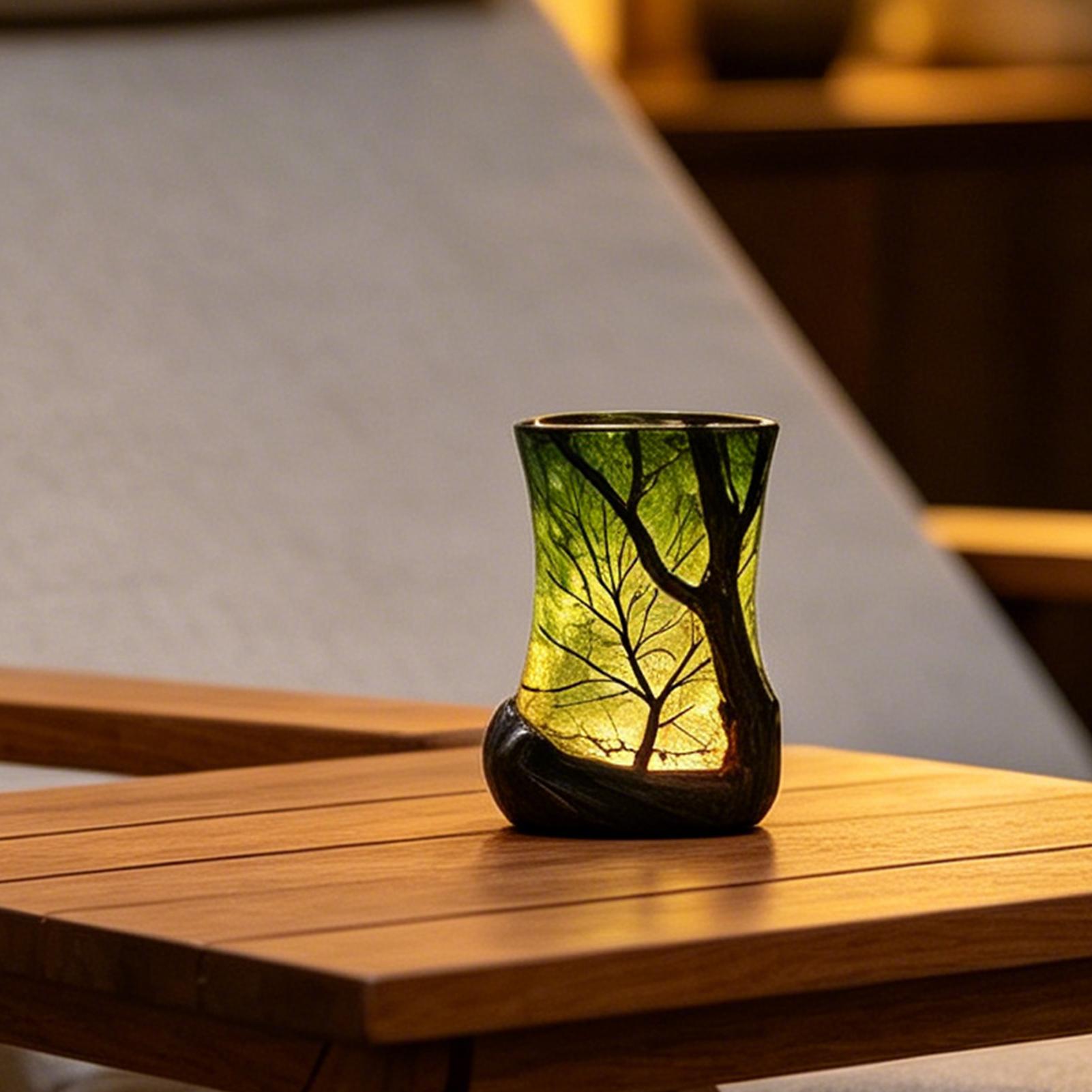 Bedside Table Lamp Forest Nigh - Desk Setup Light 评论和价格