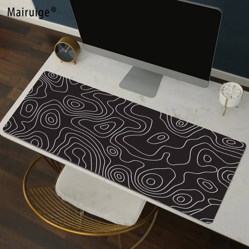 Abstract Fluid Gaming Mouse Pa - Desk Setup Gadgets 评论和价格
