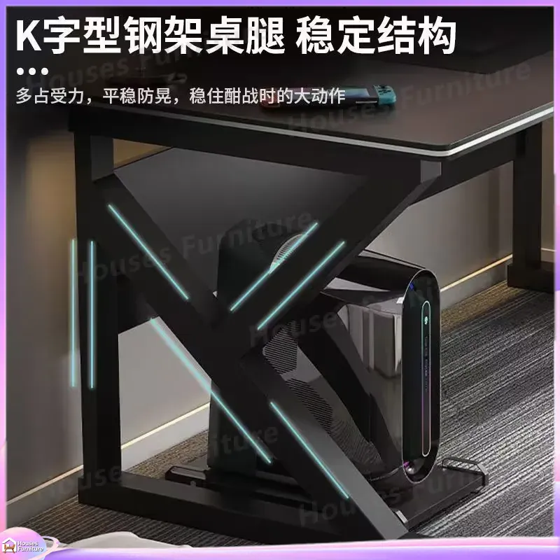 Cafe Metal Gaming Desk Black M - Desk Setup For Office 评论和价格