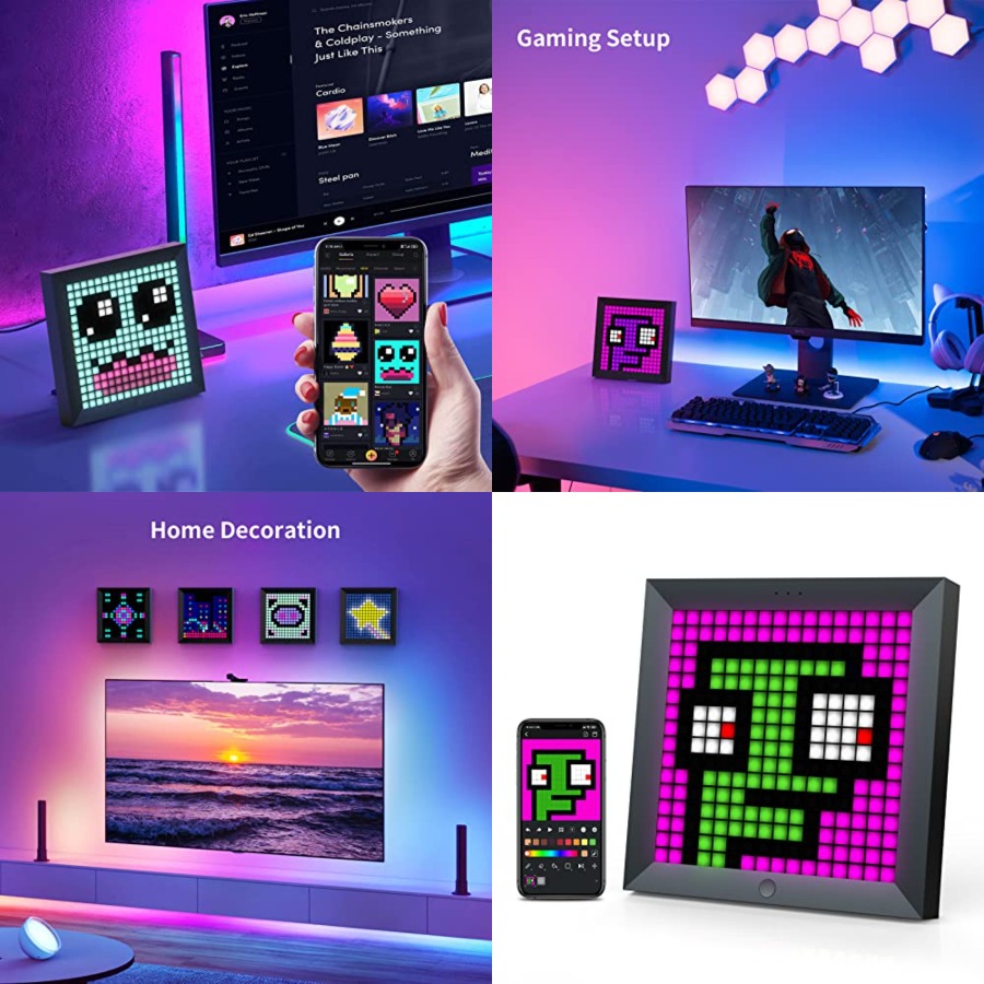 LED Light Pixel Display Panel  - Desk Setup Tv 评论和价格
