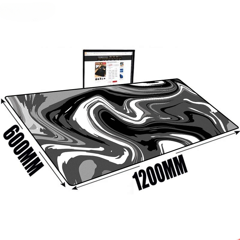 Large Mat Mouse Pad Fluid Art  - Desk Setup Gadgets 评论和价格
