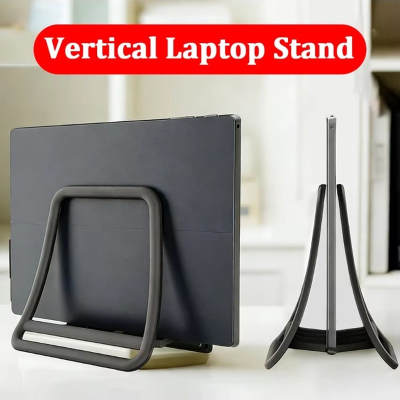 Anti-Slip Vertical Laptop Stan - Desk Setup Macbook 评论和价格