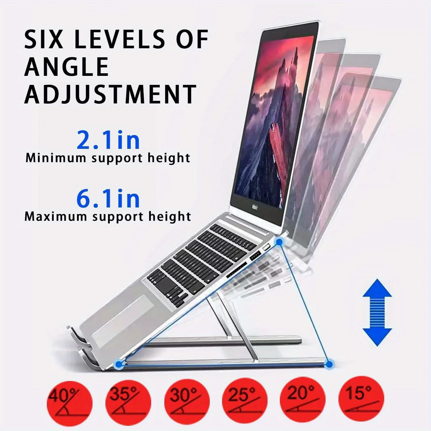 Foldable Aluminum Laptop Riser - Desk Setup Macbook 评论和价格