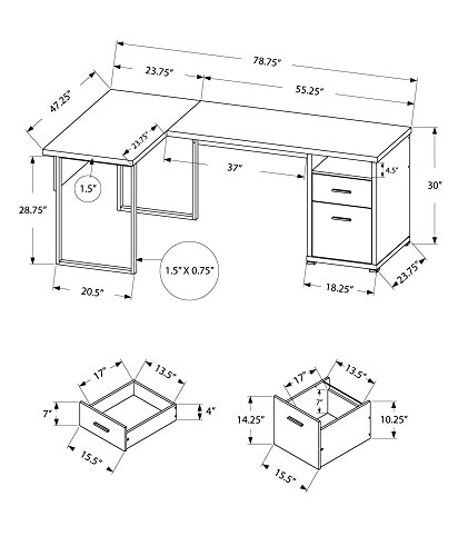 I 7257 Computer Desk, Home Off - Work Desk Home Setup 评论和价格