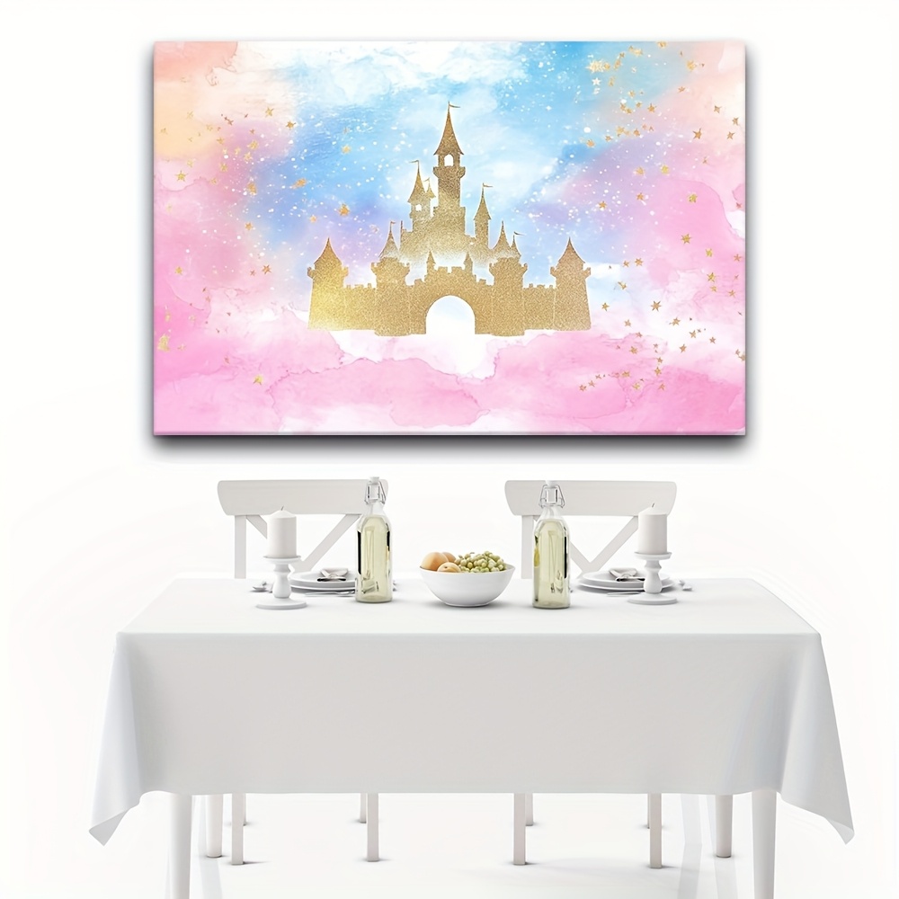 1 Princess Castle Watercolor p - Desk Setup Background 评论和价格