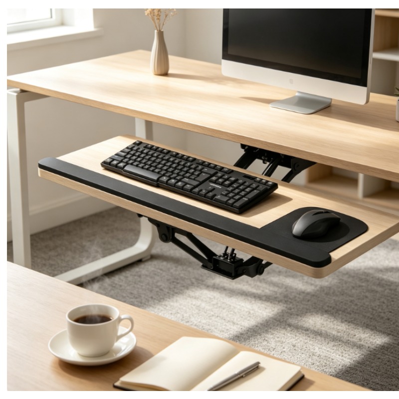 Keyboard Tray Under Desk Slidi - Desk Setup Ergonomic 评论和价格
