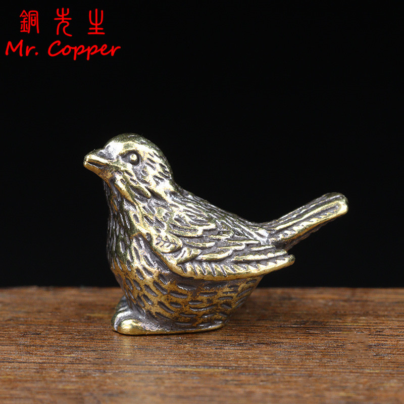 Small Sparrow Statue Metal Bra - Desk Setup Retro 评论和价格