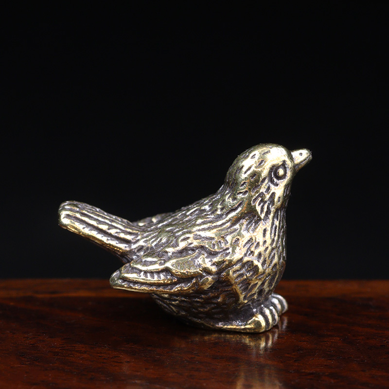 Small Sparrow Statue Metal Bra - Desk Setup Retro 评论和价格