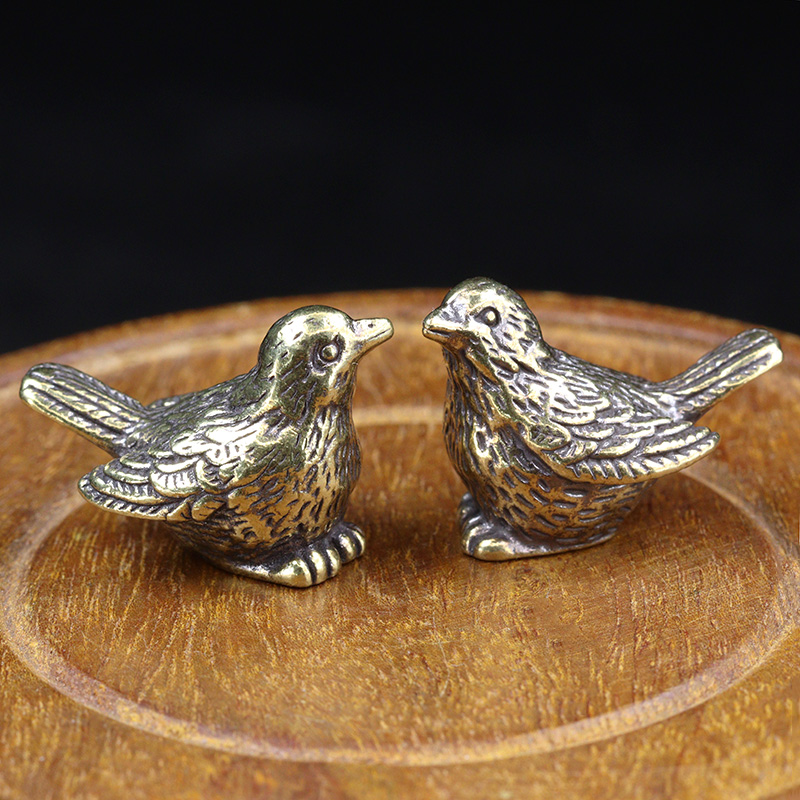 Small Sparrow Statue Metal Bra - Desk Setup Retro 评论和价格