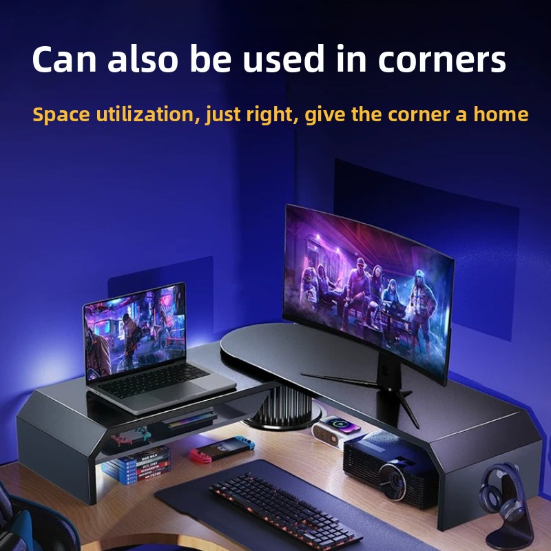 Gaming Dual Monitor Stand Offi - Desk Setup Living Room 评论和价格