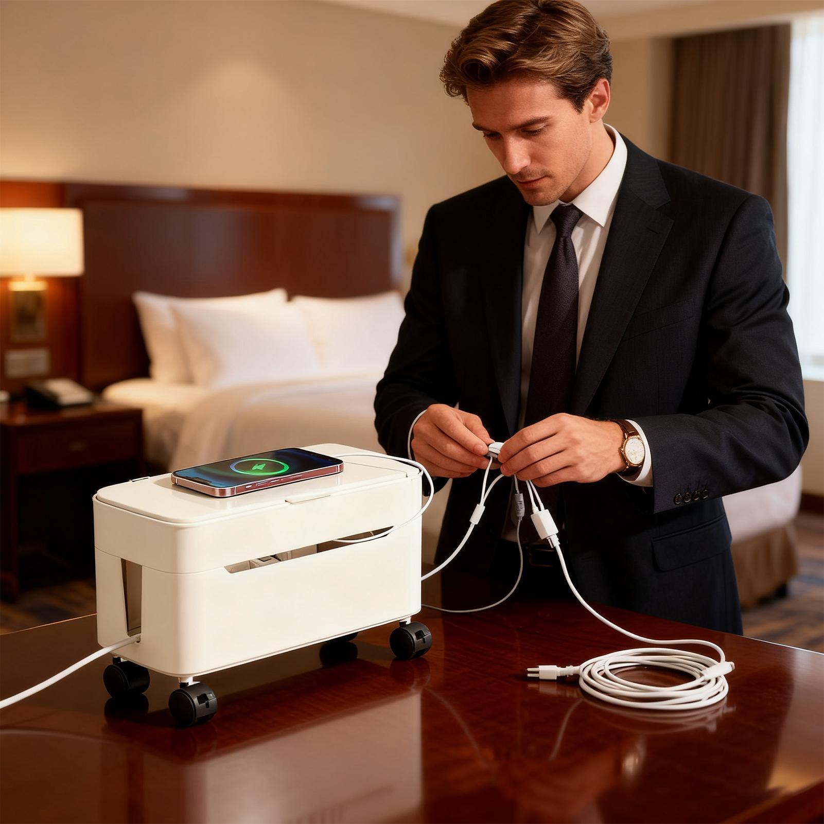 Cord Management Box Wire Stora - Desk Setup Tv 评论和价格