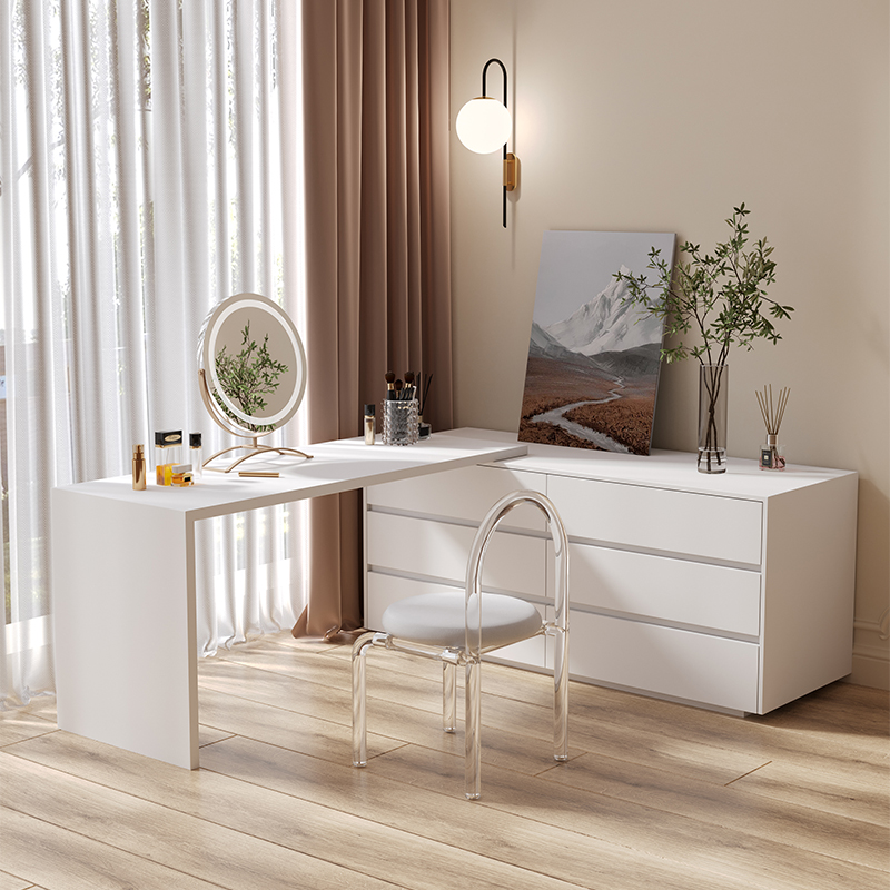 Dresser,Multi-purpose Flat L S - Desk Setup No Computer 评论和价格