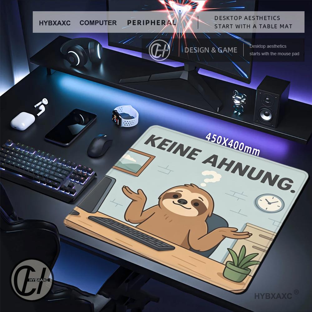 HYBXAXC Funny Sloth Keine Ahnu - Work Desk Home Setup 评论和价格