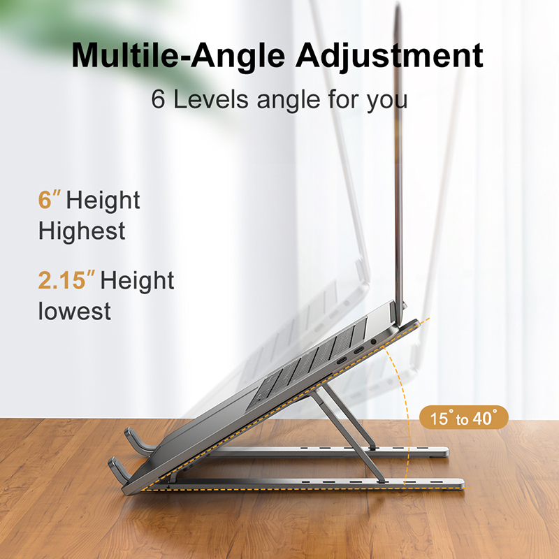 Foldable Aluminum Laptop Stand - Desk Setup Macbook 评论和价格