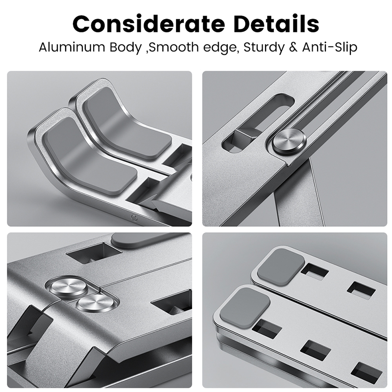 Foldable Aluminum Laptop Stand - Desk Setup Macbook 评论和价格