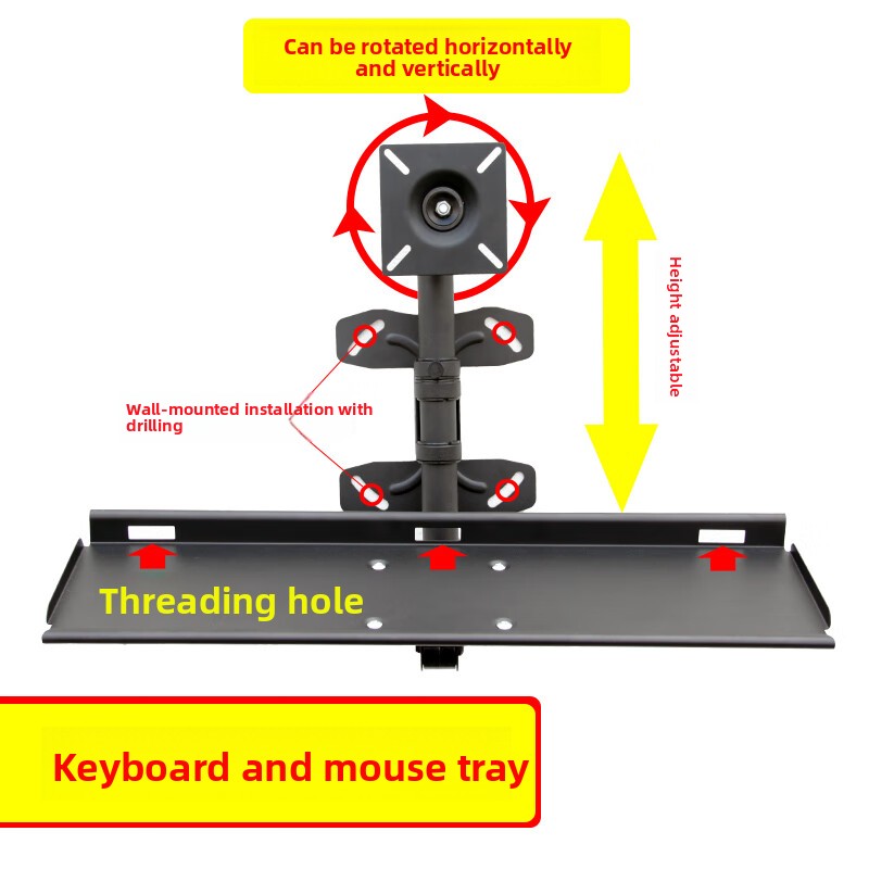Adjustable Wall Keyboard Tray  - Desk Setup Living Room 评论和价格