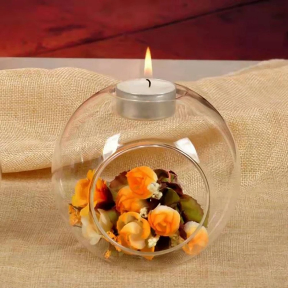 6/12pcs Glass Round Hollow Can - Desk Setup Light 评论和价格