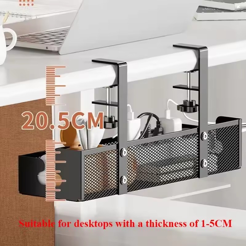Desk Cord Storage rack No Dril - Desk Setup Living Room 评论和价格