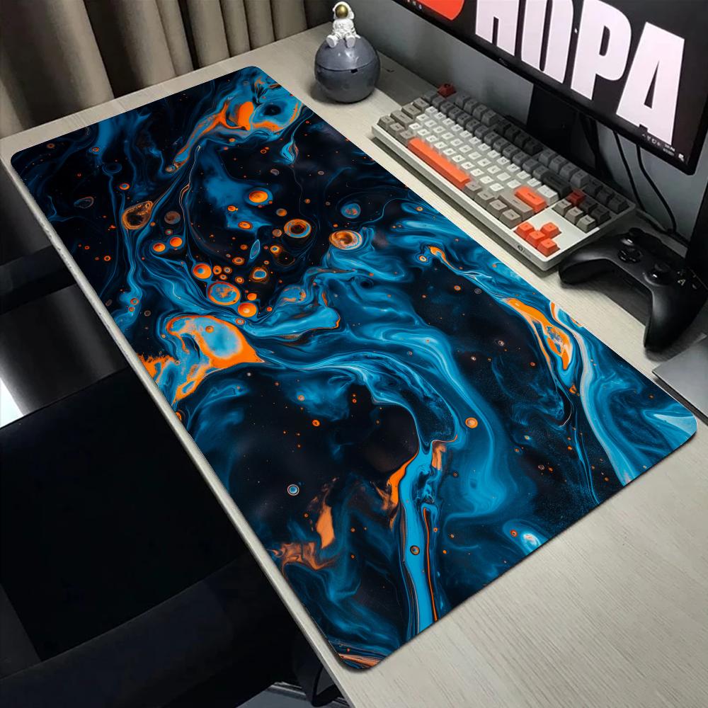 Abstract Fluid Gaming Mouse Pa - Desk Setup Gadgets 评论和价格