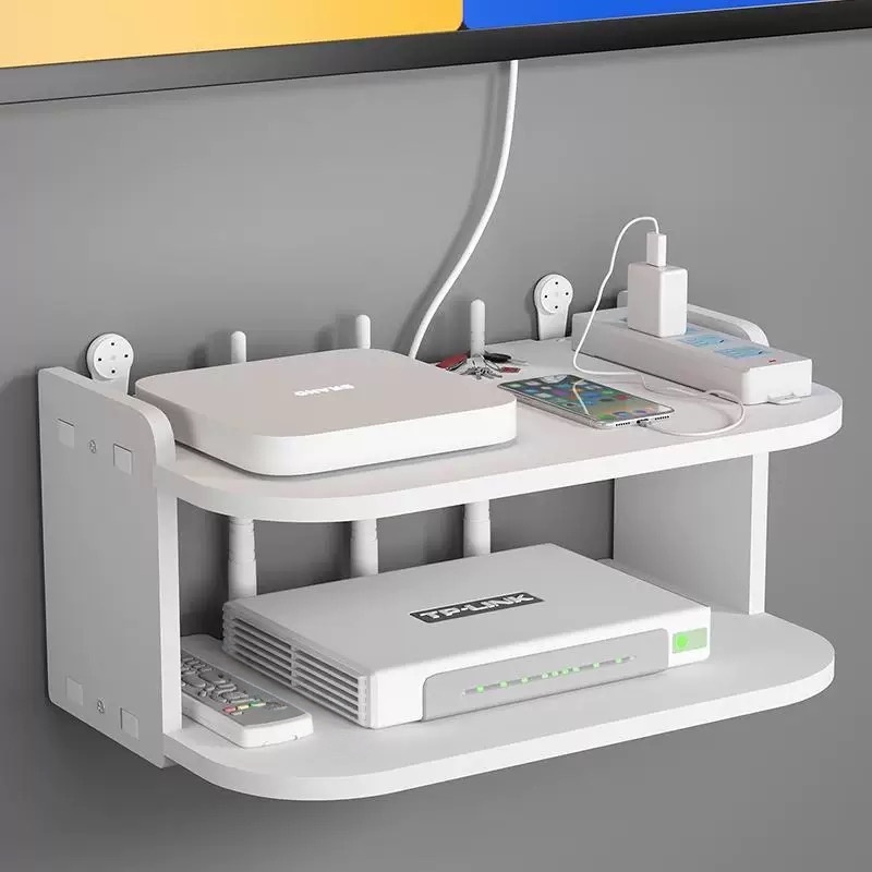 Wall-Mounted Router & Cable Or - Desk Setup Tv 评论和价格