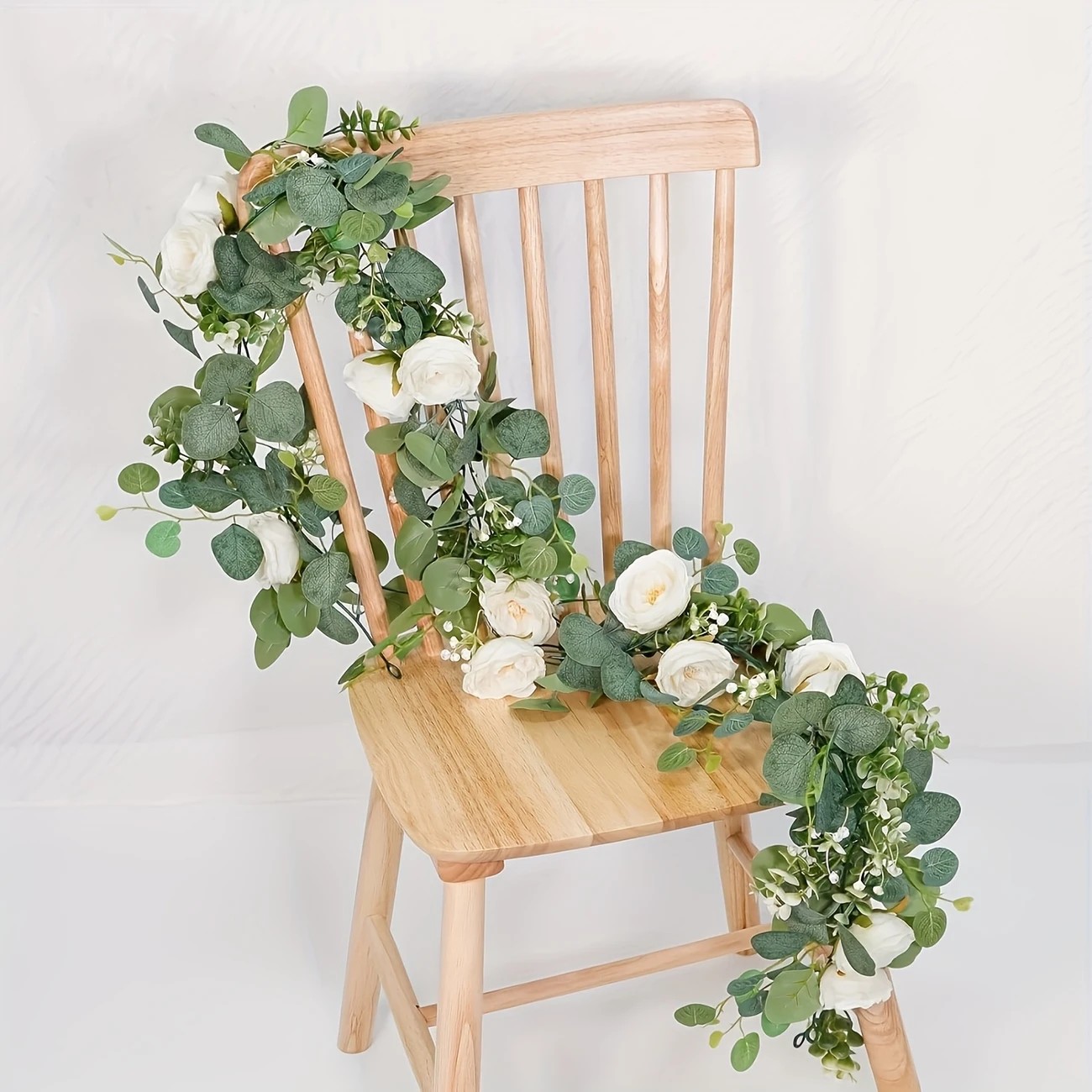 70inch Eucalyptus and Rose Gar - Desk Setup Background 评论和价格