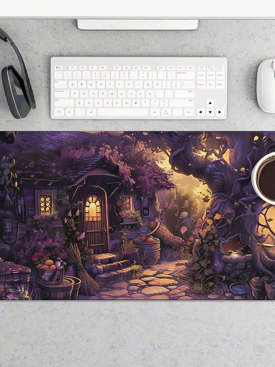 Large Gaming Mouse Pad With Fa - Work Desk Home Setup 评论和价格
