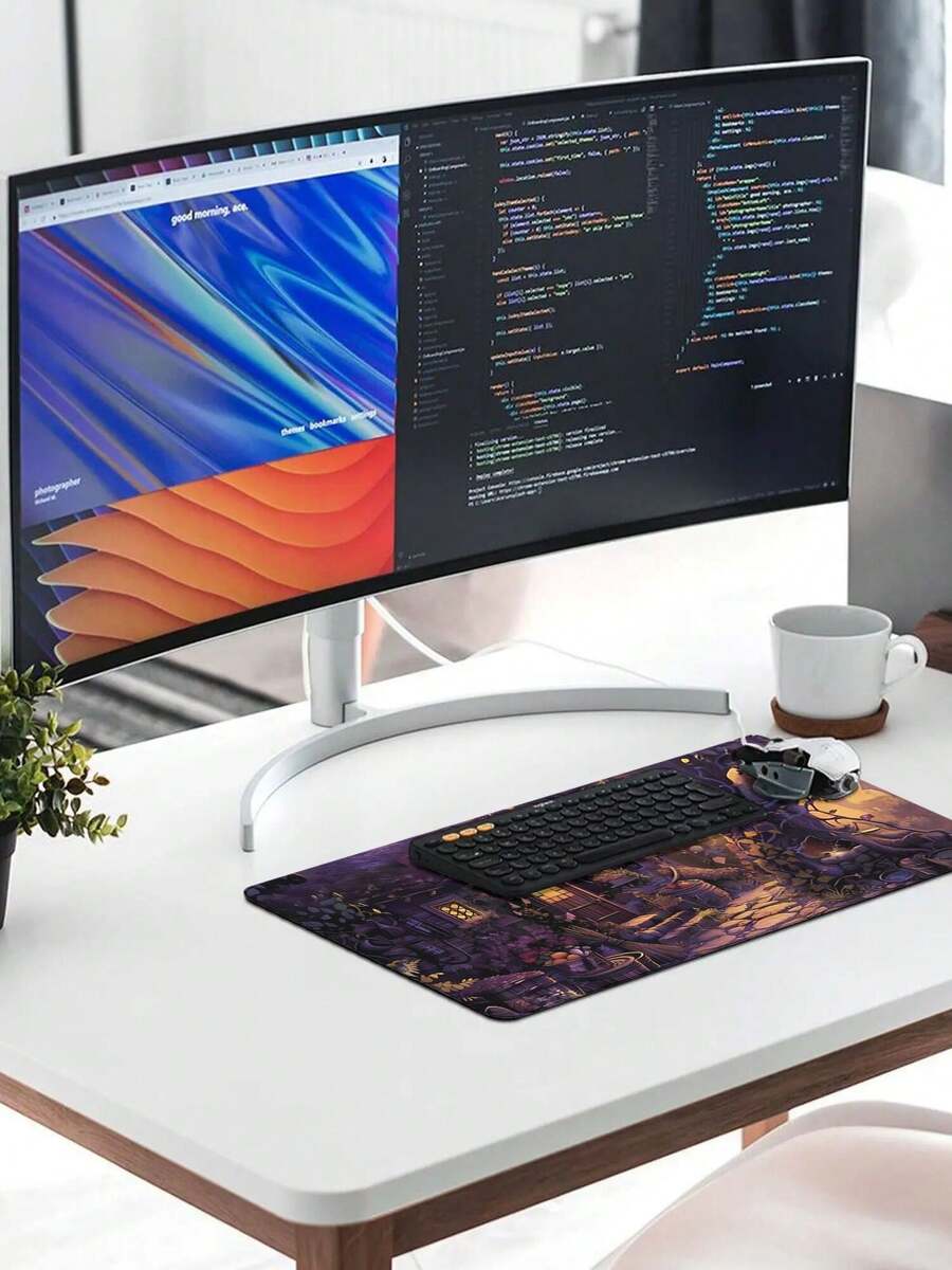 Large Gaming Mouse Pad With Fa - Work Desk Home Setup 评论和价格
