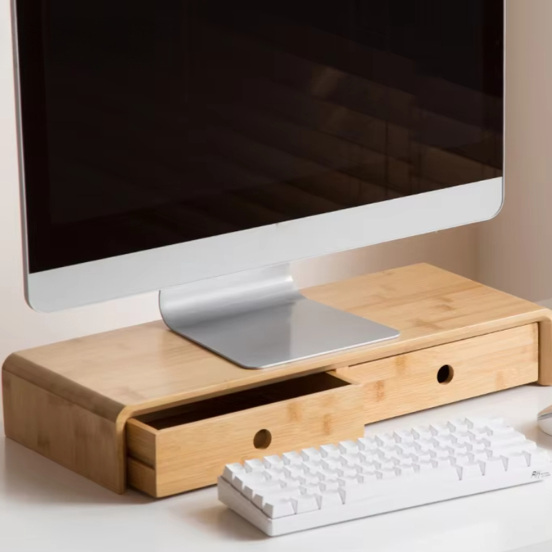 Bamboo Laptop Monitor Riser Ec - Desk Setup Living Room 评论和价格