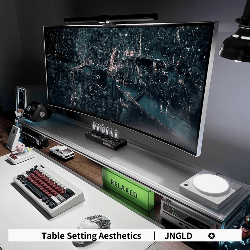 Aluminum Monitor Stand Acrylic - Desk Setup Living Room 评论和价格